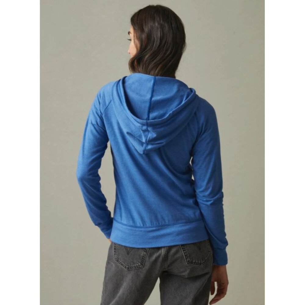 NEW American Giant Womens Medium Blue Lightweight Full Zip Essential Blue Jacket - Picture 4 of 11